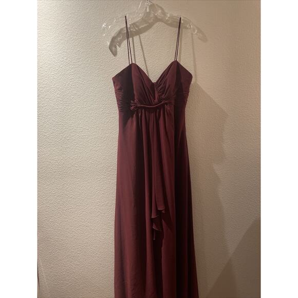 alfred angelo, maroon formal/prom long dress, size 8 - Picture 1 of 6